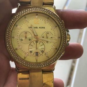 Gold Michael Kore Watch